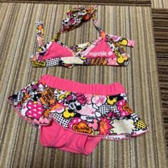 水着 女の子　ミニーちゃんビキニ　極美品　90センチのサムネイル