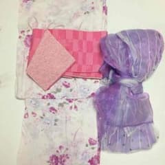 浴衣 帯 セット ピンク 白 紫 桜のサムネイル