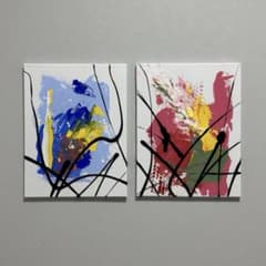 絵画 抽象画 2点セット - メルカリ