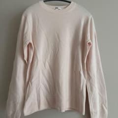 UNIQLO カシミヤ100% クルーネックセーター ライトピンクLのサムネイル