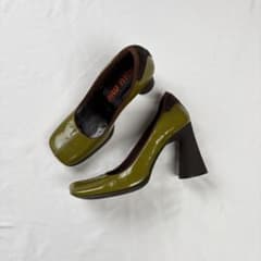 archive miu miu square toe heels - メルカリ