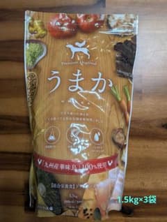うまか ドッグフード 1.5kg 3袋セット - メルカリ