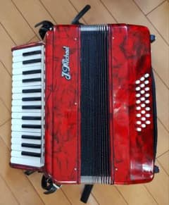 J.Michael 赤 アコーディオン 30鍵　jマイケルのサムネイル