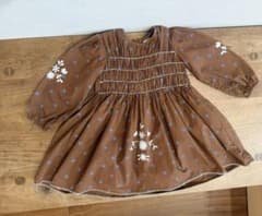 アポリナ apolina 刺繍 ワンピース 2-3y - メルカリ