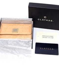 未使用 保管品 CLATHAS クレイサス がま口二つ折り財布