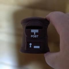 郵便ポスト型 ミニチュア オブジェ ブラウンのサムネイル