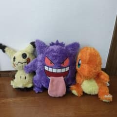 포켓몬 봉제 인형 이치 반 쿠지 A 상 겐거 라스트 원 미미큐 + 덤