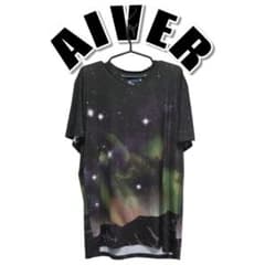 AIVER 夜空プリント Tシャツ