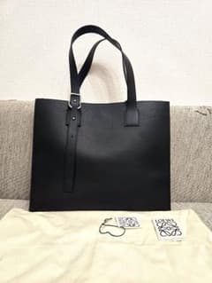 新品】LOEWE バックル ホリゾンタルトート ブラック色 - メルカリ