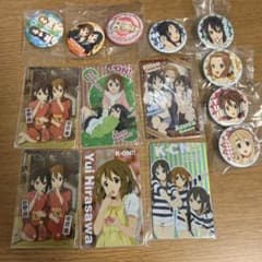 けいおん！ メタルプレート 缶バッジ 平沢唯 中野梓 田井中律 秋山澪