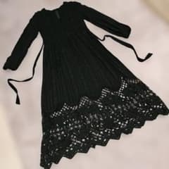 美品グレースコンチネンタル総刺繍レースワンピ サイズ36 黒 - メルカリ