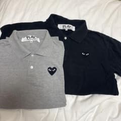 コムデギャルソン PLAY ポロシャツ 2枚セット グレー ブラック