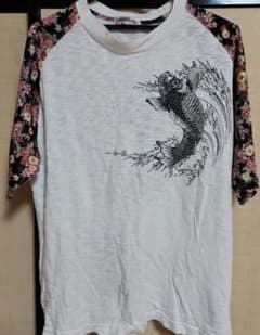 鯉デザイン刺繍 Tシャツ半袖のサムネイル