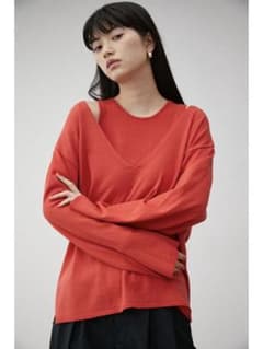 AZUL BY MOUSSY アズールバイマウジー トップス ニット オレンジのサムネイル