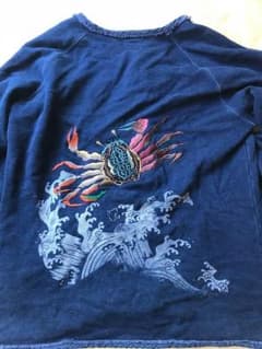 京都 オスティアジャパン 衣 の藍染カーディガン 衣のサムネイル