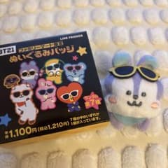 BT21 ファミリーマート限定 ぬいぐるみバッジ - メルカリ