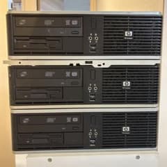 ジャンク品/ HP Compaq デスクトップPC 3台セット 本体のサムネイル