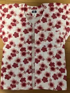 祭り用　鯉口シャツ　子供　4号　キッズ 肉襦袢125cm 桜柄 ピンクのサムネイル