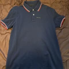 PRADA ネイビー ポロシャツ - メルカリ