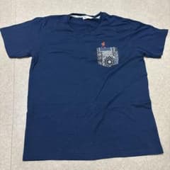 Disney ミッキーマウス ポケットTシャツ ネイビー XLのサムネイル