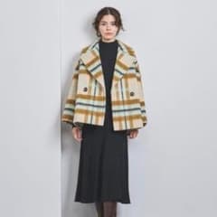 美品♡UNITED ARROWSシャギー チェック ショート コートNALYA社 UNITED ARROWS シャギー チェック ショート コート - メルカリ