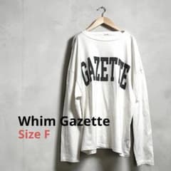 Whim Gazette ロゴ長袖カットソー ホワイト Fのサムネイル