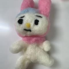 羊毛フェルト ハンドメイド うさぎ ぬいぐるみ ブサイク - メルカリ