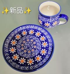 ✨新品 未使用✨ポーリッシュポタリー マグカップ & プレート - メルカリ