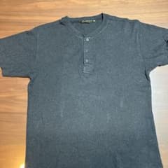 ヘンリーネック半袖Tシャツ チャコールグレー M(USサイズ)のサムネイル