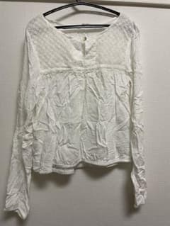 ホワイト　長袖シャツ　子供服　13-14y H&M ブラウスのサムネイル