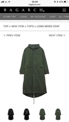 AK-69 BAGARCH バガーチ LONG MODS COAT 新品未使用のサムネイル