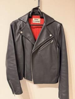 超希少ACNE STUDIOS 黒 ダブルライダースジャケット - メルカリ