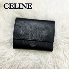 極美✨CELINE 三つ折り財布 トライフォールド レザー ブラック 極美✨CELINE 三つ折り財布 トライフォールド レザー ブラック | Mercari