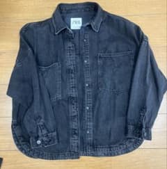 ZARA デニムジャケット ブラックのサムネイル
