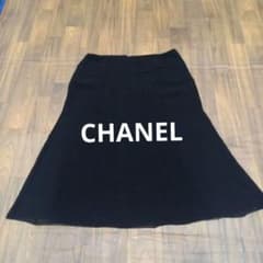 CHANEL ココマーク フレアスカート ブラックのサムネイル