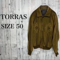 TORRAS トーラス　スペイン製　スエード ブルゾン　カーキ　ヴィンテージのサムネイル
