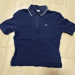 LACOSTE ラコステ ハーフジップ ポロシャツ ネイビーのサムネイル