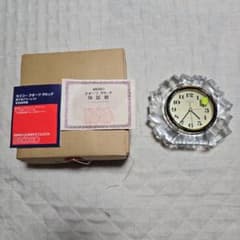 【希少・当時物】SEIKO クリスタル 置き時計 QK509D 昭和レトロのサムネイル