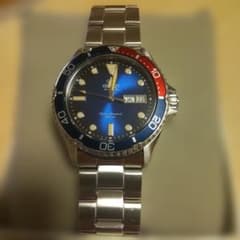 ORIENT Macoオートマチック・ぺプシカラーベゼル仕様 ORIENT Macoオートマチック・ぺプシカラーベゼル仕様 - メルカリ