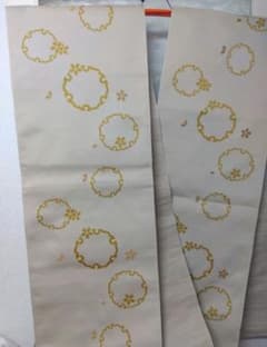 D 井筒工芸謹製 花柳流 桜の花模様 白色 金糸 全通 正絹 開仕立て名古屋帯 花柳流 お揃い帯 雪輪柄と桜柄 全通 日本舞踊 - メルカリ