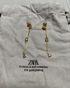 ZARA 24kゴールドプレーティングピアスのサムネイル