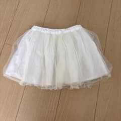 petit main チュールスカート ホワイト 100cmのサムネイル