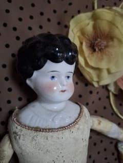 ♡ヴィンテージチャイナヘッドドールパリアンドールビスクドールアンティークドール アンティーク☆チャイナヘッドドール☆パリアンドール☆ビスクドール