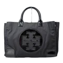 美品 トリーバーチ エラ ハンドバッグ A4収納可 パテントレザー 