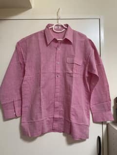 ピンクのMEN'S SHIKO長袖シャツ LLのサムネイル
