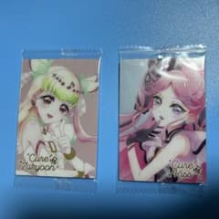 プリキュア　ウエハース　キュアズキューンhr　キュアキッスhr　2枚セットのサムネイル