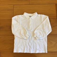 familiar 長袖ポロシャツ 100 ホワイトのサムネイル