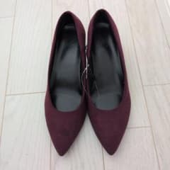 GU ワインカラー ミドルヒールパンプス 25.0cmのサムネイル