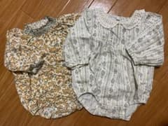 juo ベビー 長袖ロンパース 80cm 2枚セットのサムネイル