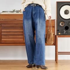 レディース デニムパンツ ワイドシルエットのサムネイル